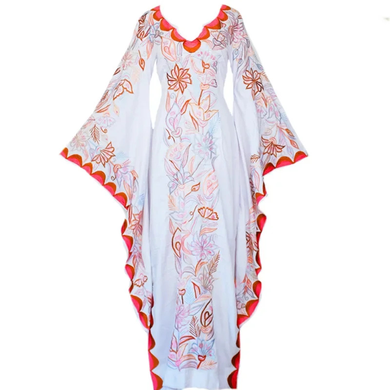 Romper Floral Print - Medieval Cosplay Costume Vintage Women Floral