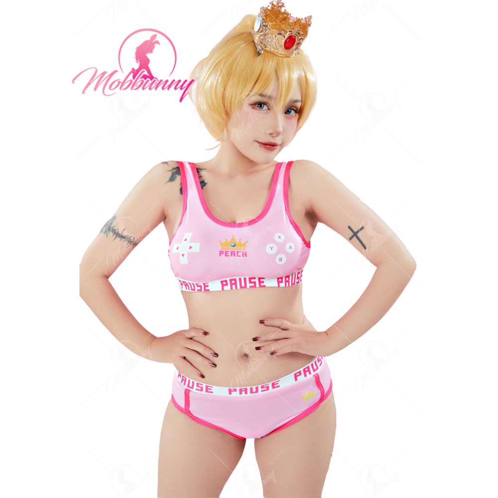 Bralette Triangle Set - MOBBUNNY Peach Derivative Sports Tank Top