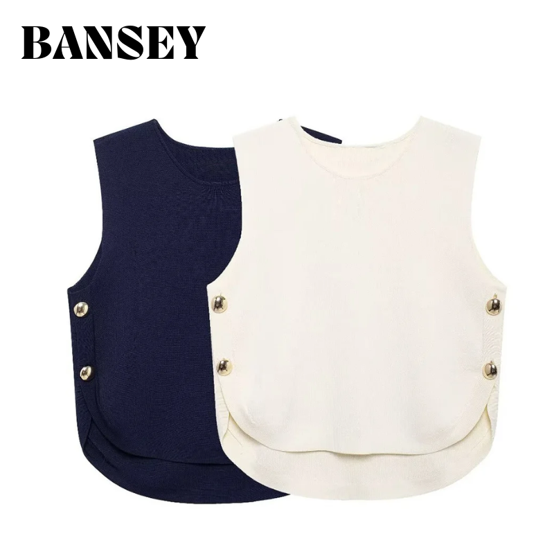 Crop Top Crochet - 2025 Women's Chic Sleeveless Top with