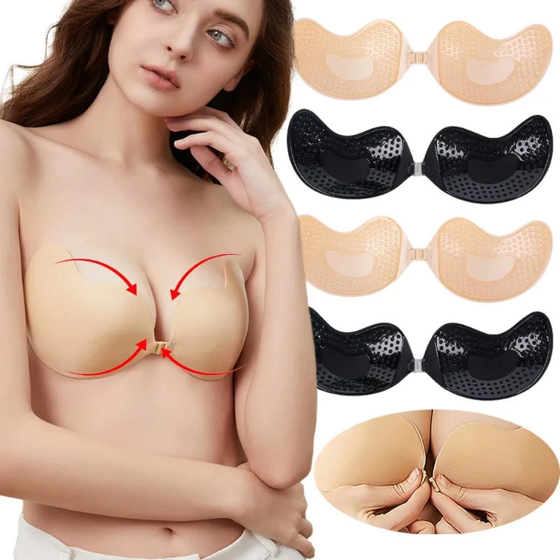 Bralette Triangle Set - 1/2Pc Invisible Push Up Bra Summer