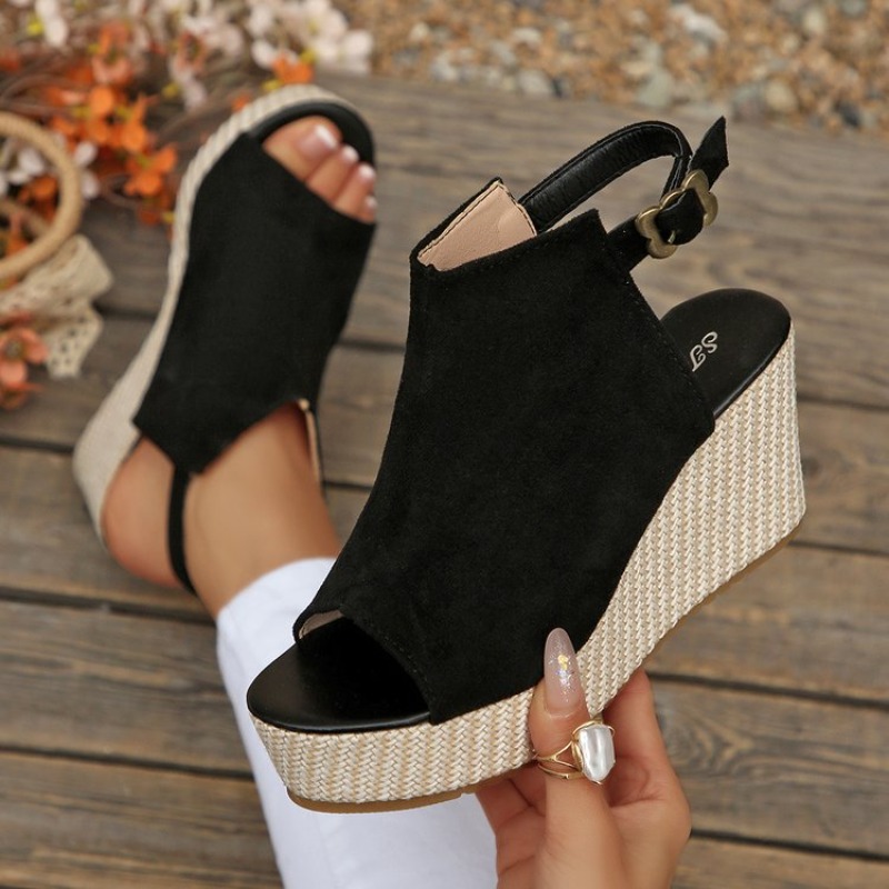 Wedge Espadrille Women - Women Sandals Summer Wedge Platform Suede