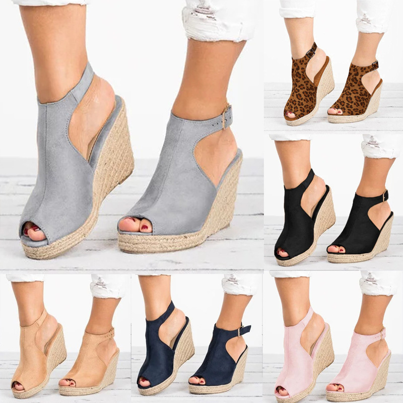 Wedge Espadrille Women - Heeled Sandals for Women Summer 2025