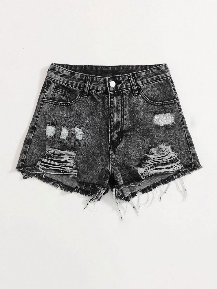 Shorts Denim Frayed - 2026 New Vintage Washed Denim Shorts