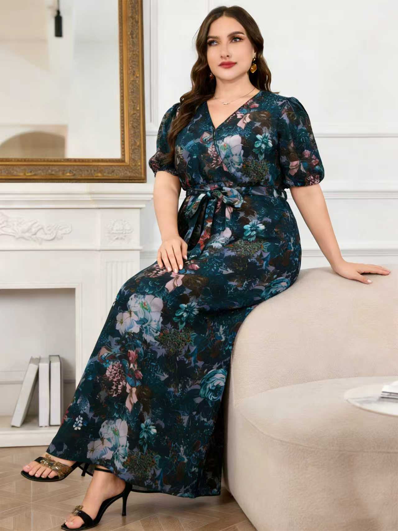 Romper Floral Print - 2026 New Arrival Plus Size Women