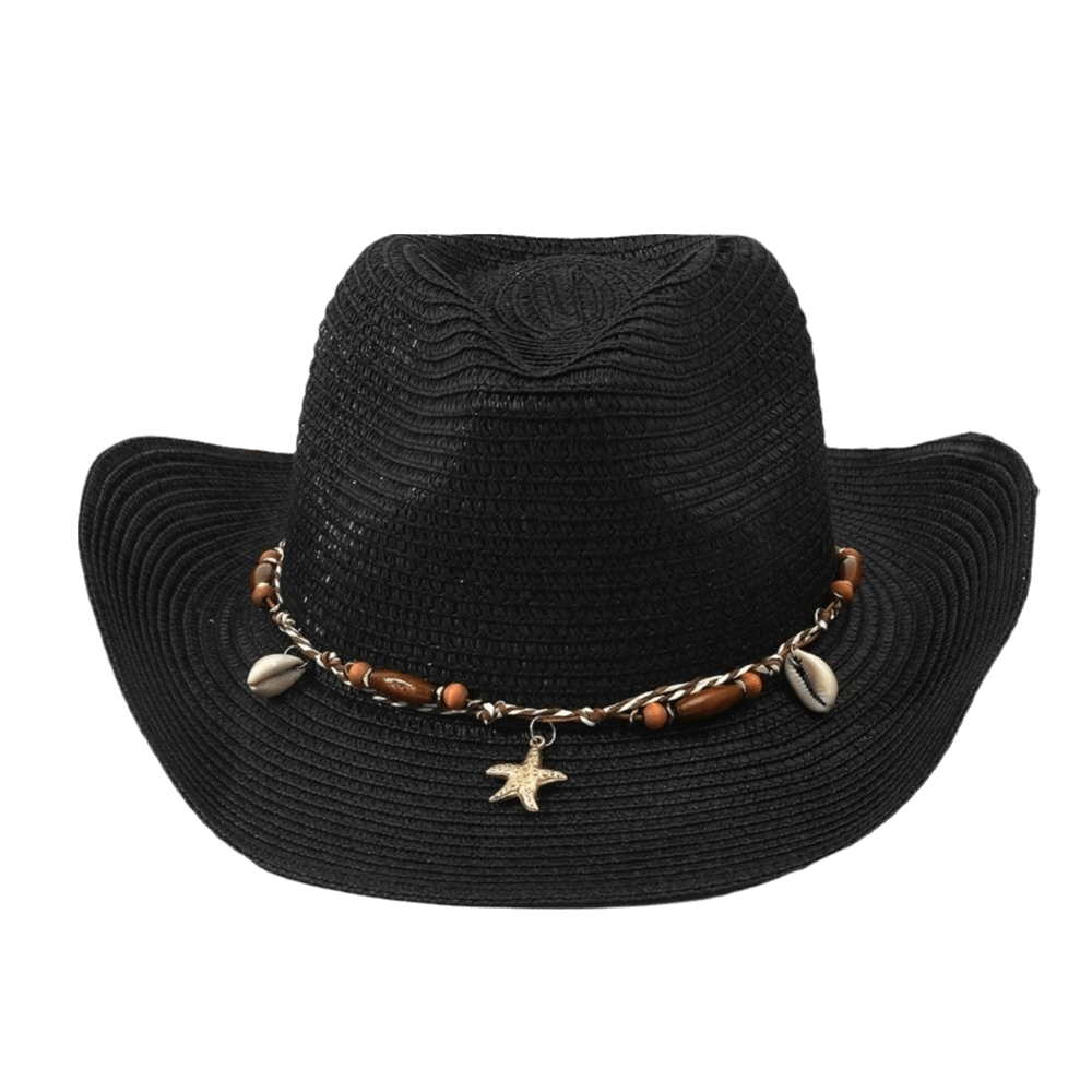 Hat Floppy Wide - Western Style Acrylic Fibers Straw Cowboy
