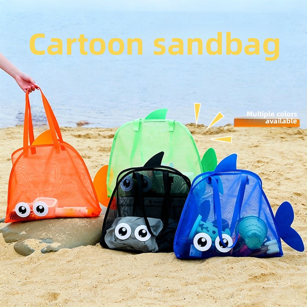 Tote Bag Beach - Kids Mesh Beach Bags Colorful Cartoon