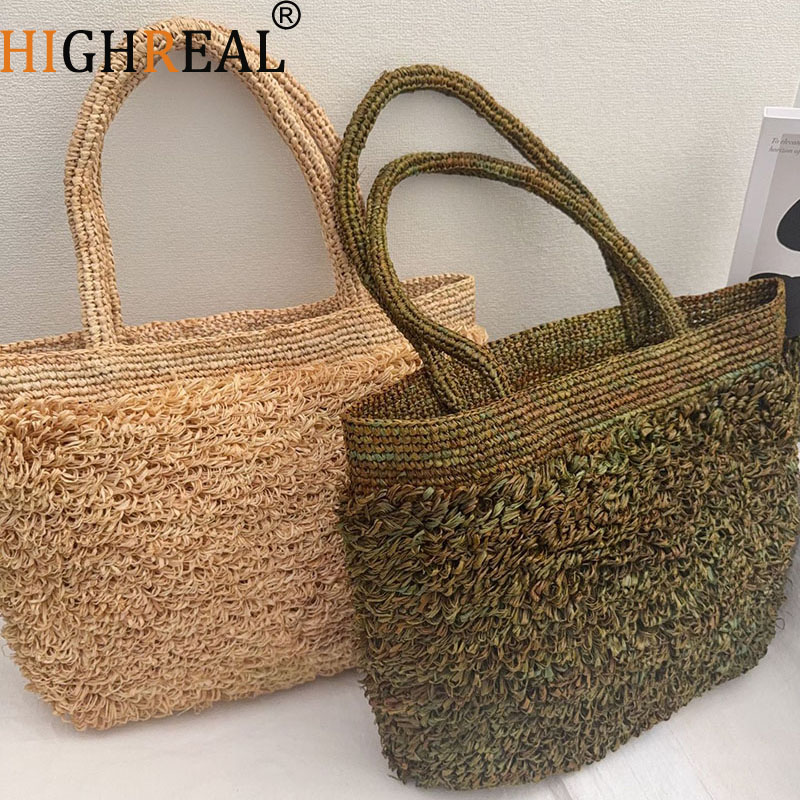 Crochet Bag Raffia - Luxury Raffia Straw Bag Bohemian Woven