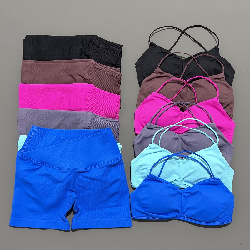 Crop Top Crochet - 2 Piece Vision Gym Set Women