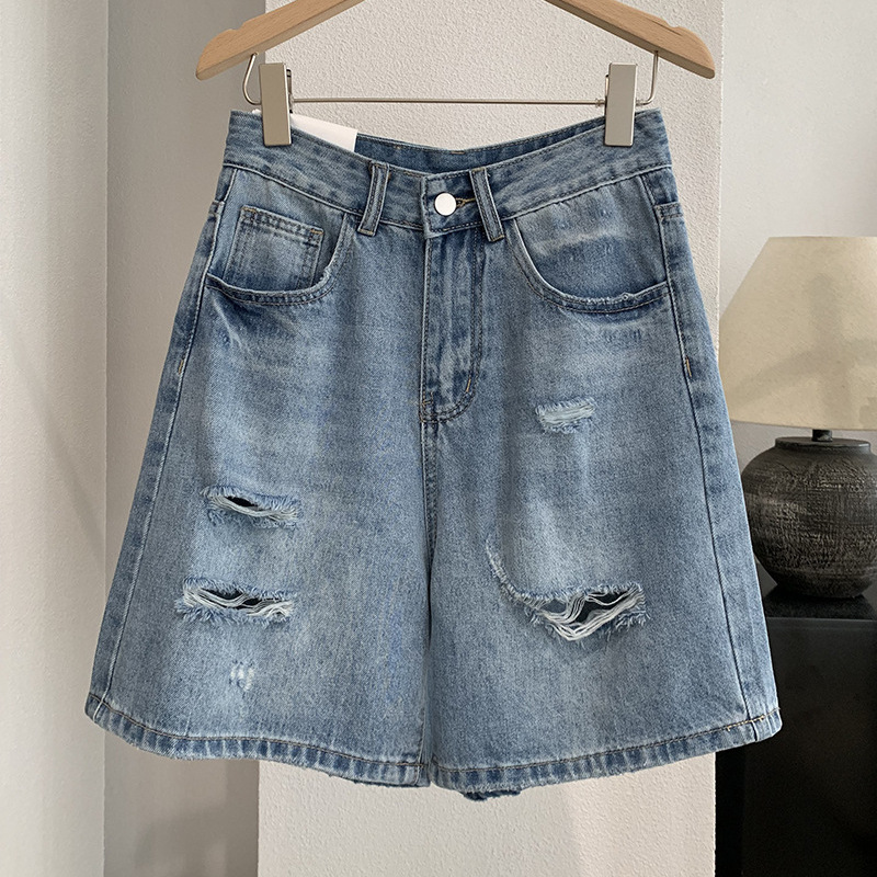 Shorts Denim Frayed - Denim Short Pant Women Jeans Vintage