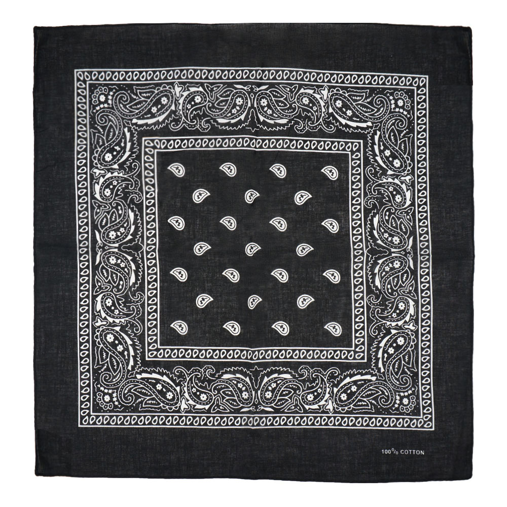 Headband Summer Knit - 100% Cotton Paisley Bandana Bohemian HipHop