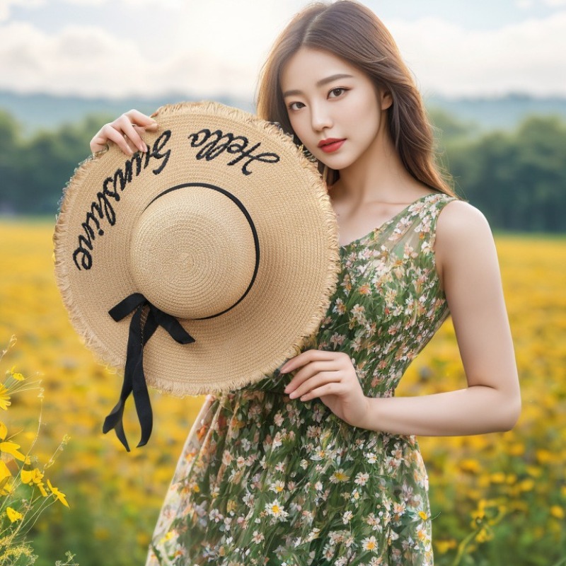 Hat Floppy Wide - 1pc Summer Floppy Beach Hats for