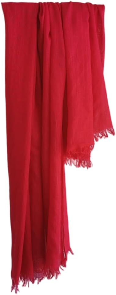 Linen Dress Wrap - Lightweight Gauze Linen Feeling Shawl Wraps