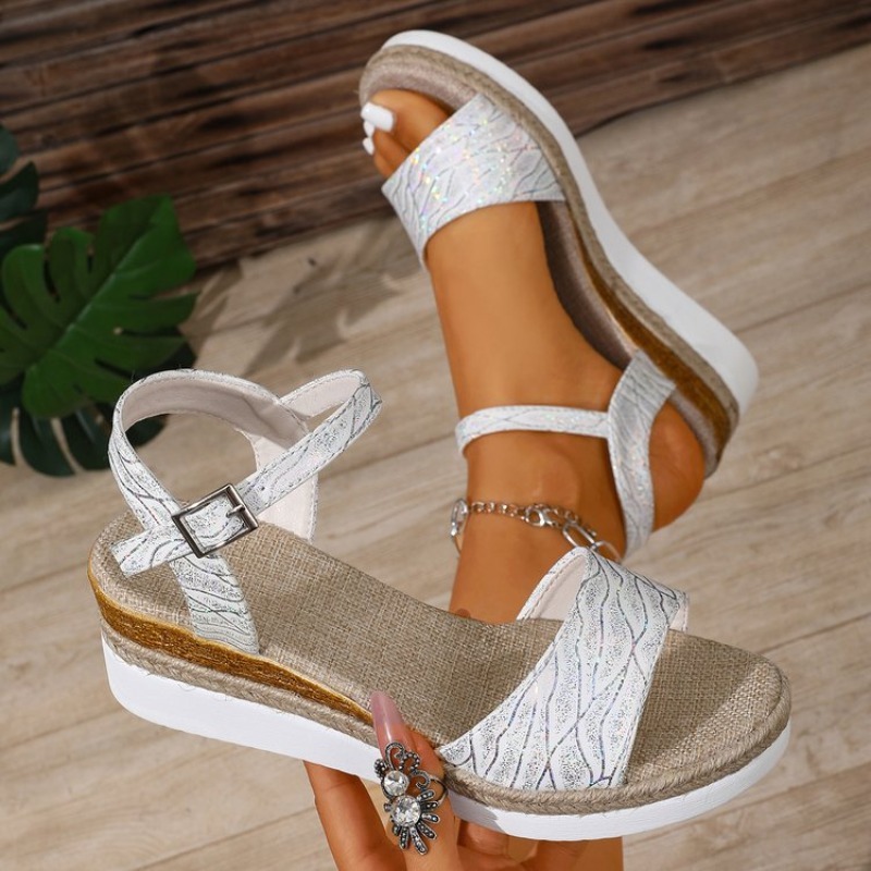 Wedge Espadrille Women - Wedge Sandals for Women White Platform