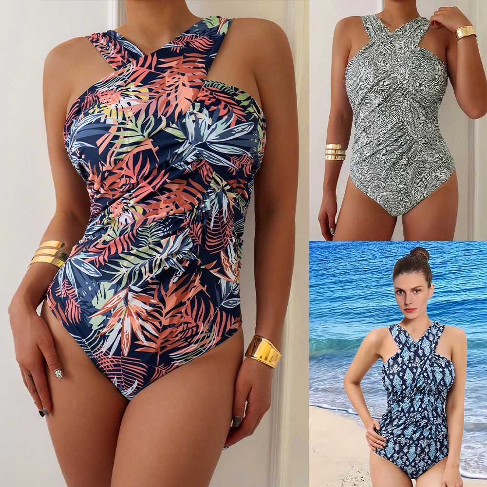 Women Swimsuit Plus Size Modes - Swimsuit Bikini Ruched ulasan dan harga