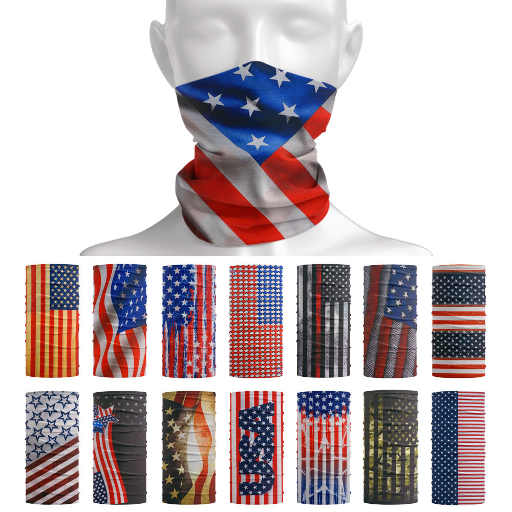 USA Flag Pattern Sun Protectiv - Headband Summer Knit ulasan dan harga