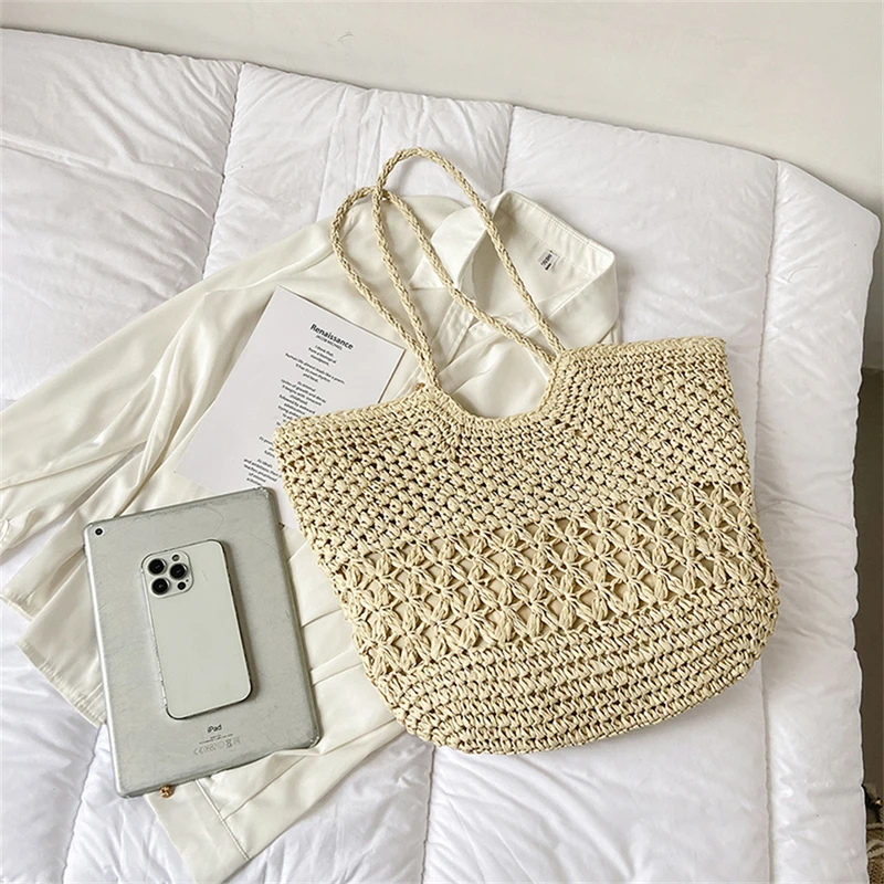 Casual Design Straw Weave Bags - Crochet Bag Raffia ulasan dan harga