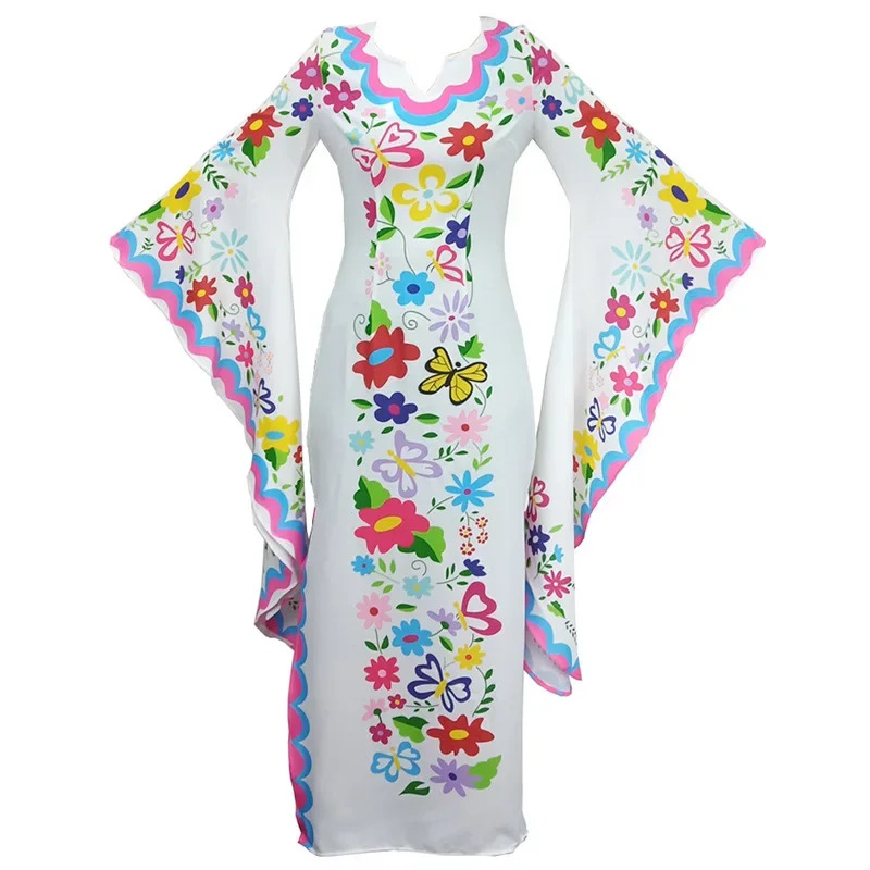 Medieval Cosplay Costume Vinta - Romper Floral Print ulasan dan harga