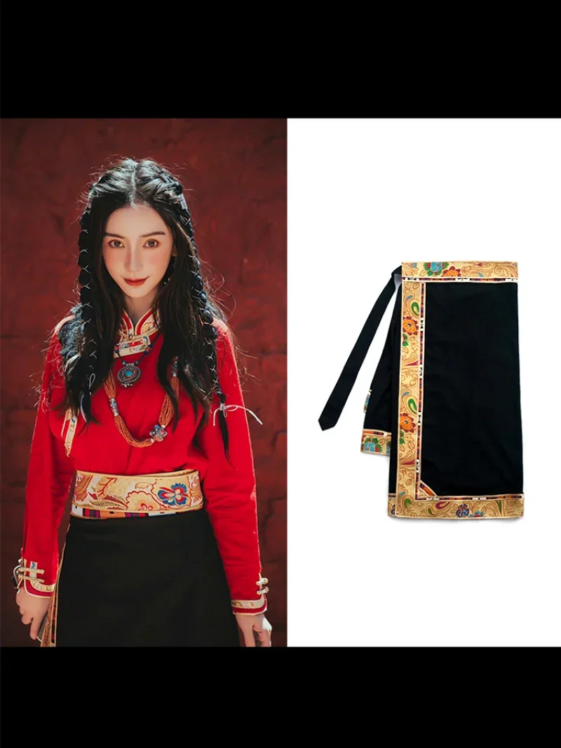 Traditional Tibetan Dress Wrap - Linen Dress Wrap ulasan dan harga