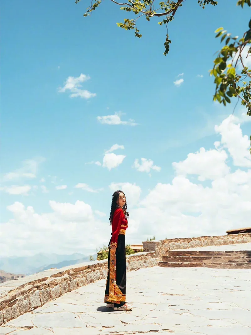 Traditional Tibetan Dress Wrap - Linen Dress Wrap ulasan dan harga