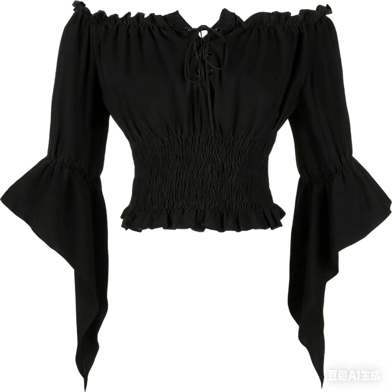 Renaissance Medieval Aristocra - Blouse Off Shoulder ulasan dan harga