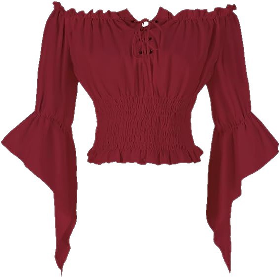 Renaissance Medieval Aristocra - Blouse Off Shoulder ulasan dan harga