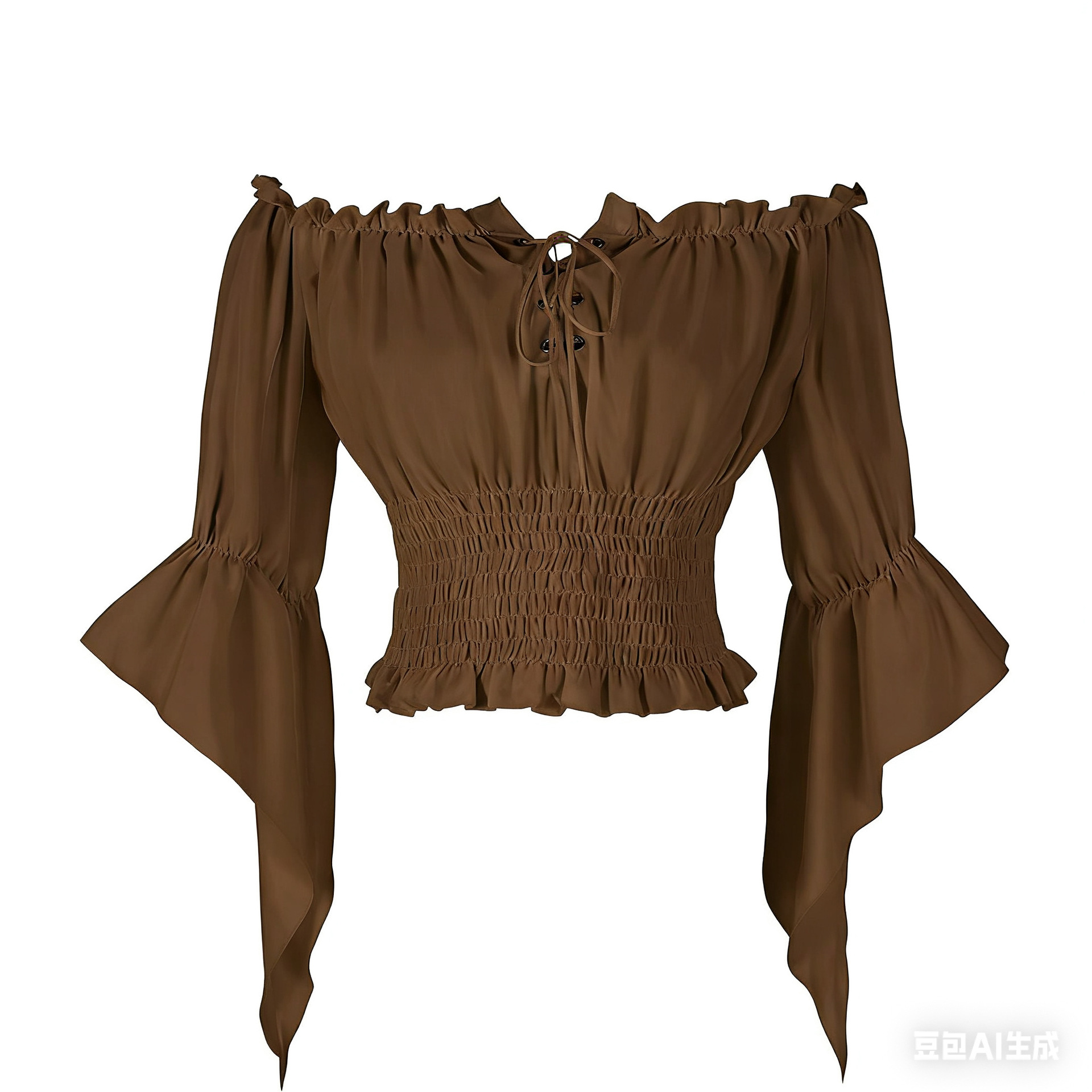Renaissance Medieval Aristocra - Blouse Off Shoulder ulasan dan harga