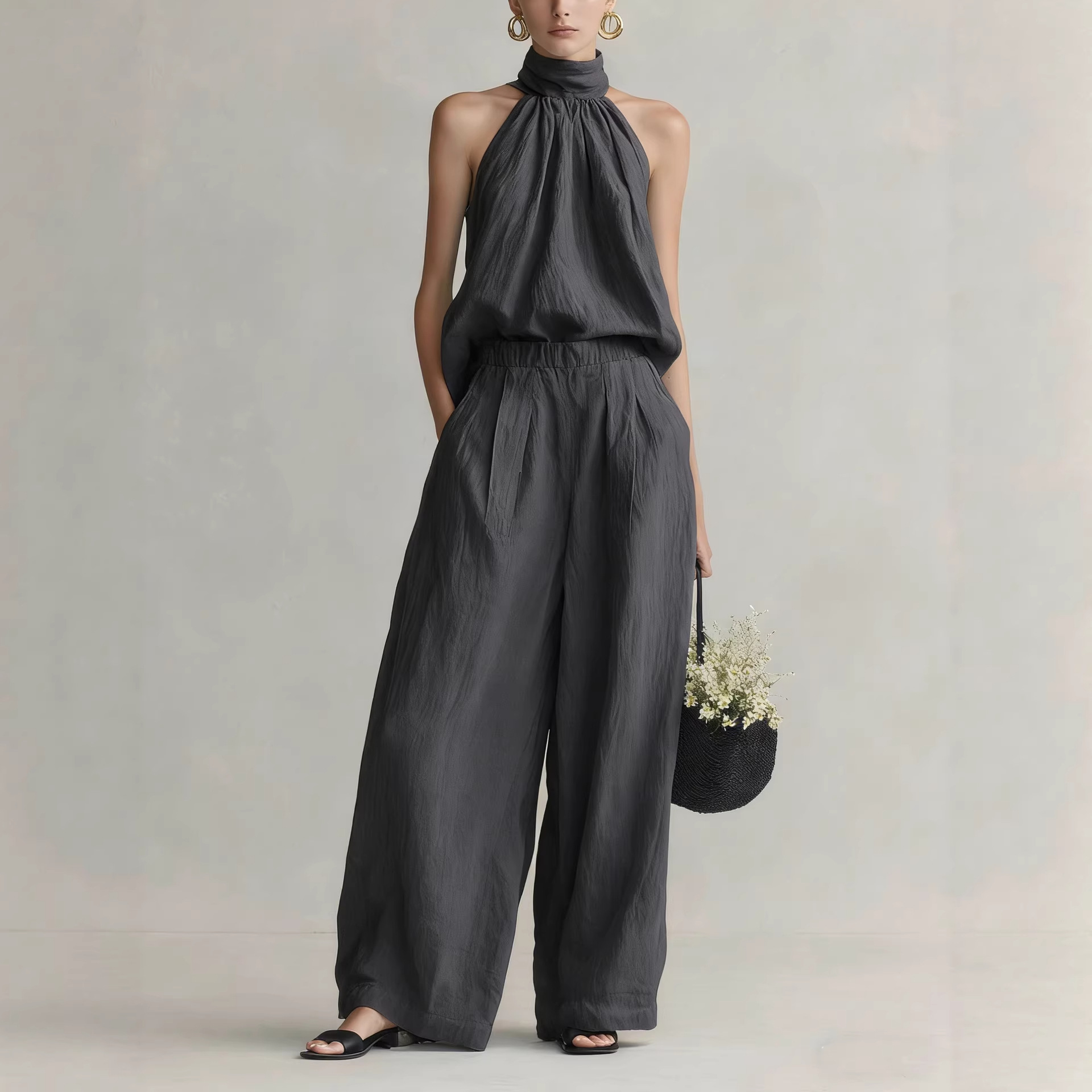 Women's 2026 Summer New Style  - Linen Pant Wide ulasan dan harga