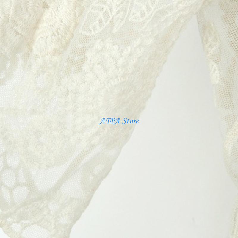 U13C Women Summer Lace Open Fr - Kimono Sheer Floral ulasan dan harga