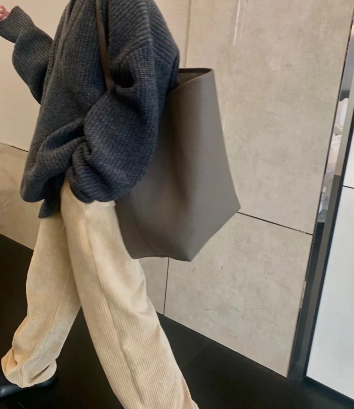 Cowhide Autumn Winter Bag: Dur - Tote Bag Beach ulasan dan harga