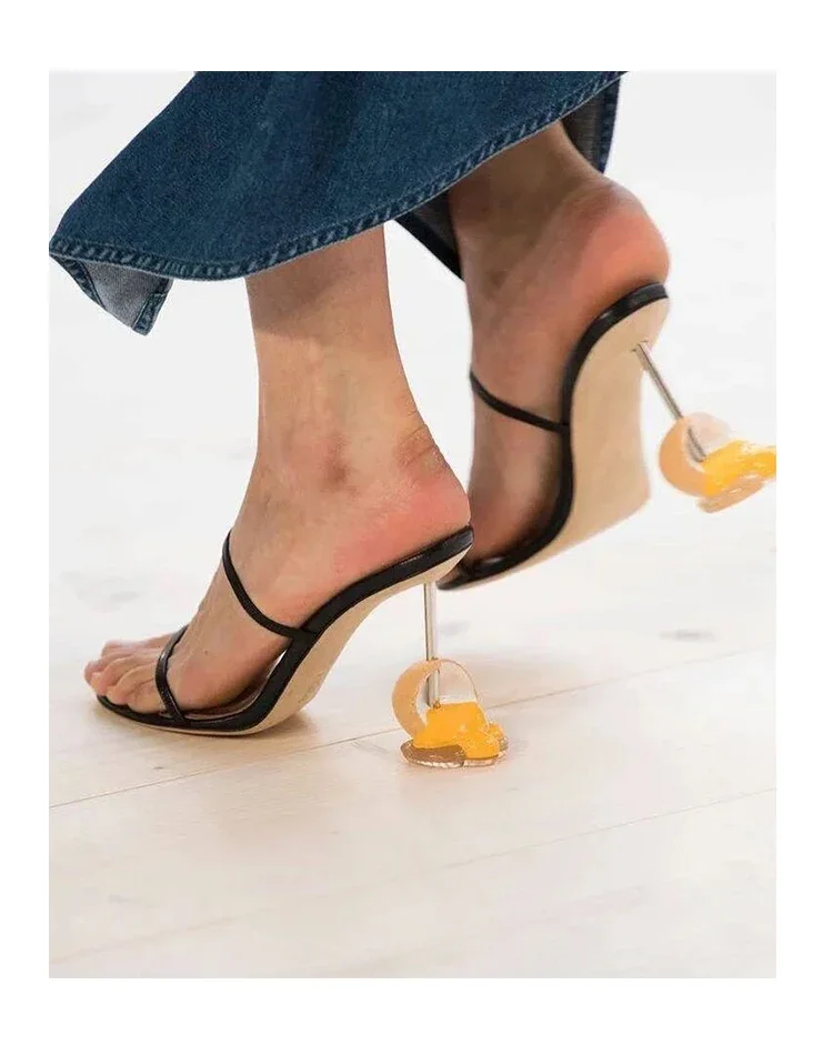 Summer Strappy Sandals Open To - Sandal Strappy Heeled ulasan dan harga