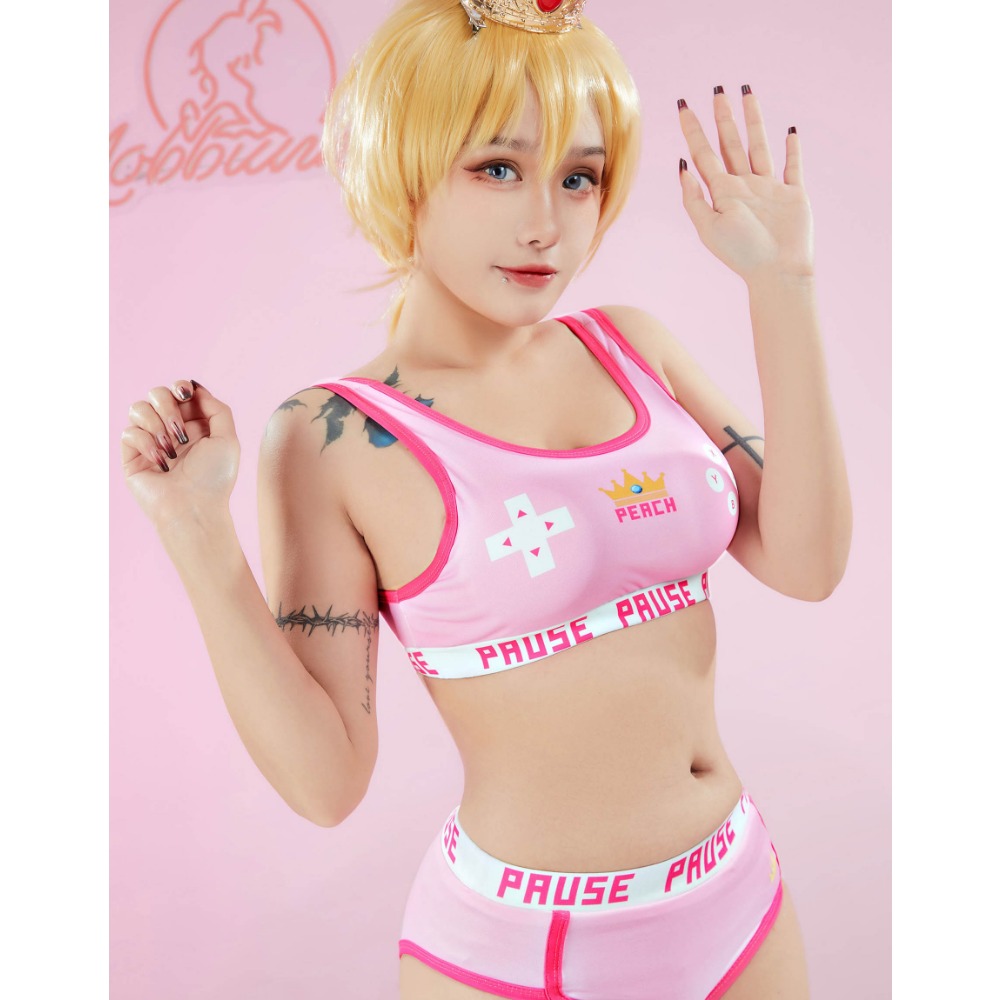 MOBBUNNY Peach Derivative Spor - Bralette Triangle Set ulasan dan harga