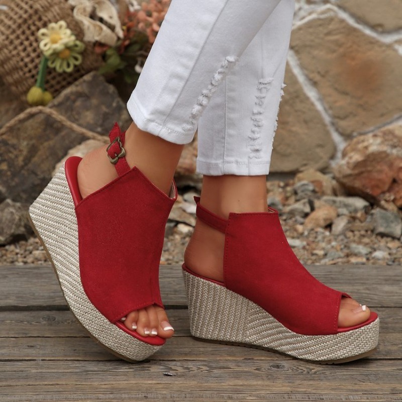 Women Sandals Summer Wedge Pla - Wedge Espadrille Women ulasan dan harga