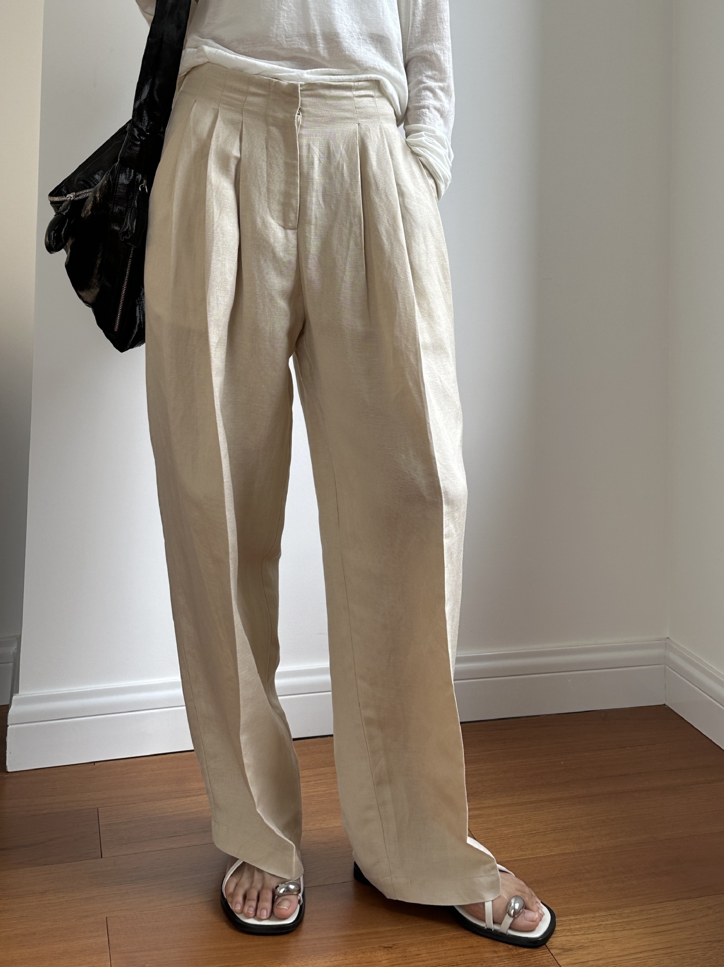 Casual Linen Wide Leg Pants Pl - Linen Pant Wide ulasan dan harga