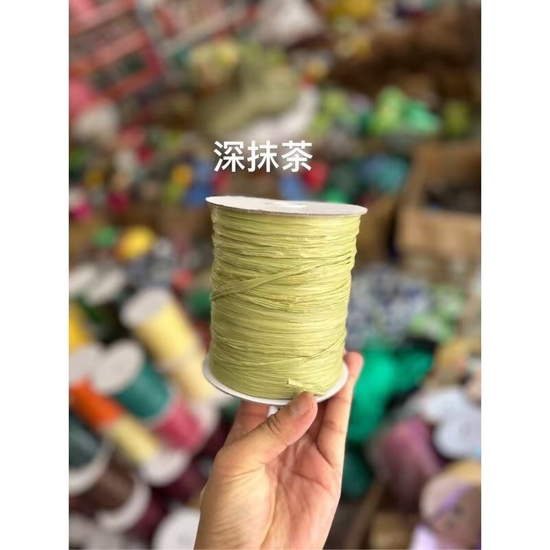 120g/roll Matte Raffia Grass C - Crochet Bag Raffia ulasan dan harga