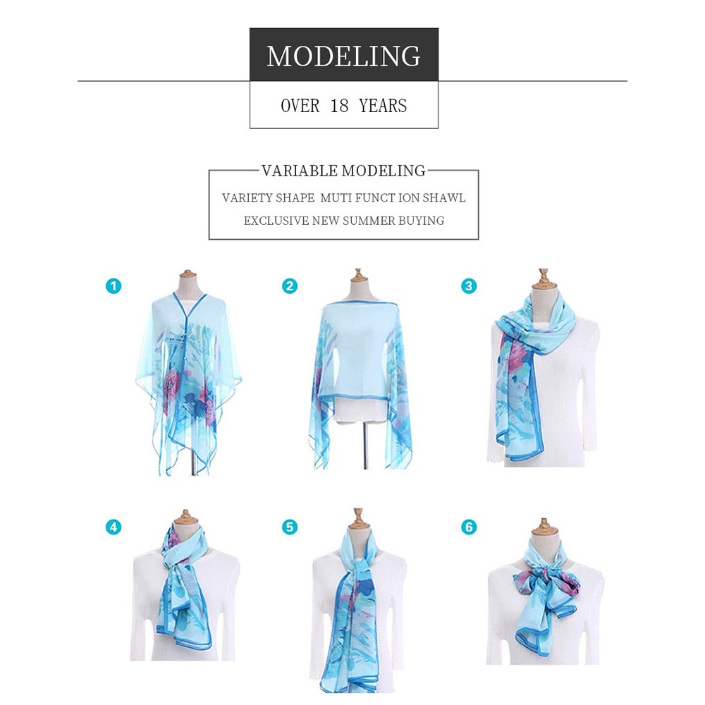 Fashion Solid color Shawl Scar - Cover Up Kaftan ulasan dan harga