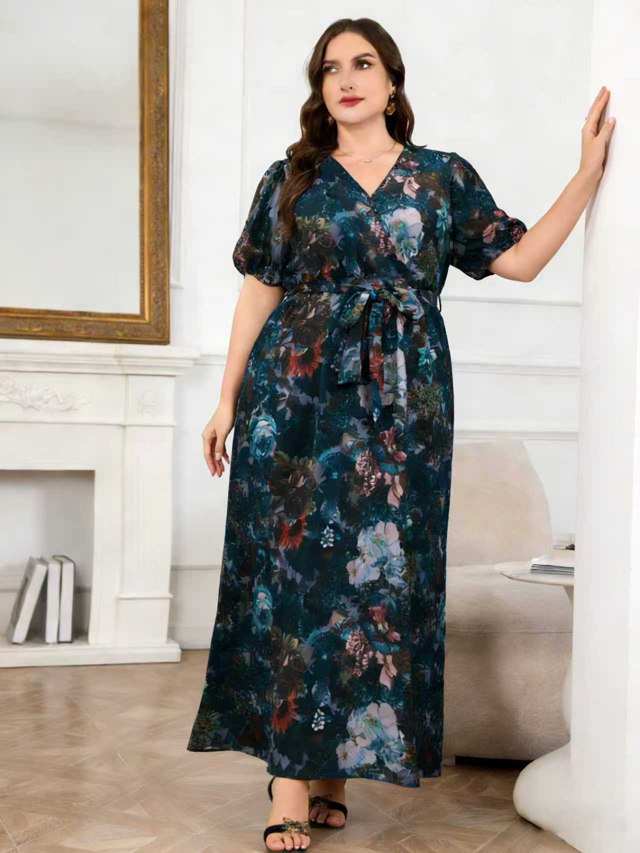 2026 New Arrival Plus Size Wom - Romper Floral Print ulasan dan harga