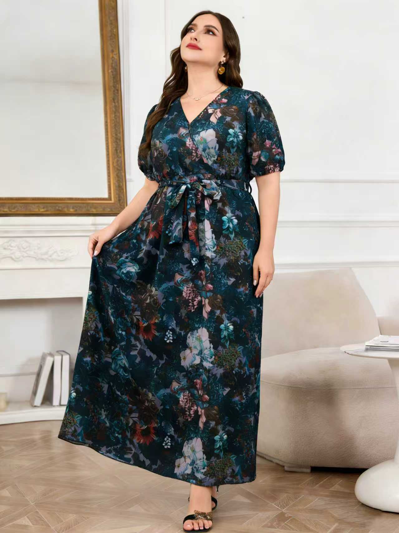 2026 New Arrival Plus Size Wom - Romper Floral Print ulasan dan harga