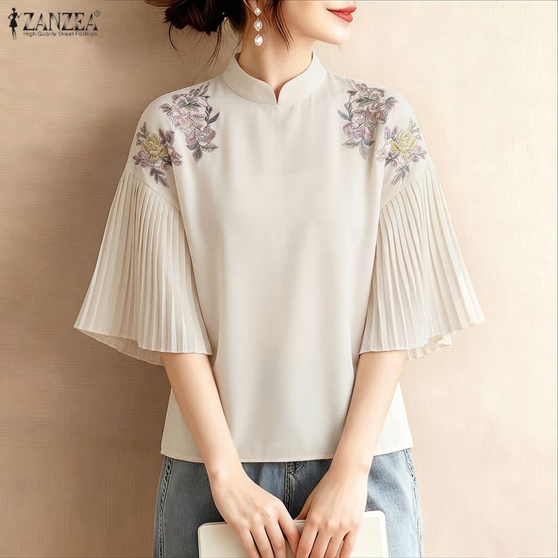 2026 ZANZEA Summer Floral Prin - Romper Floral Print ulasan dan harga