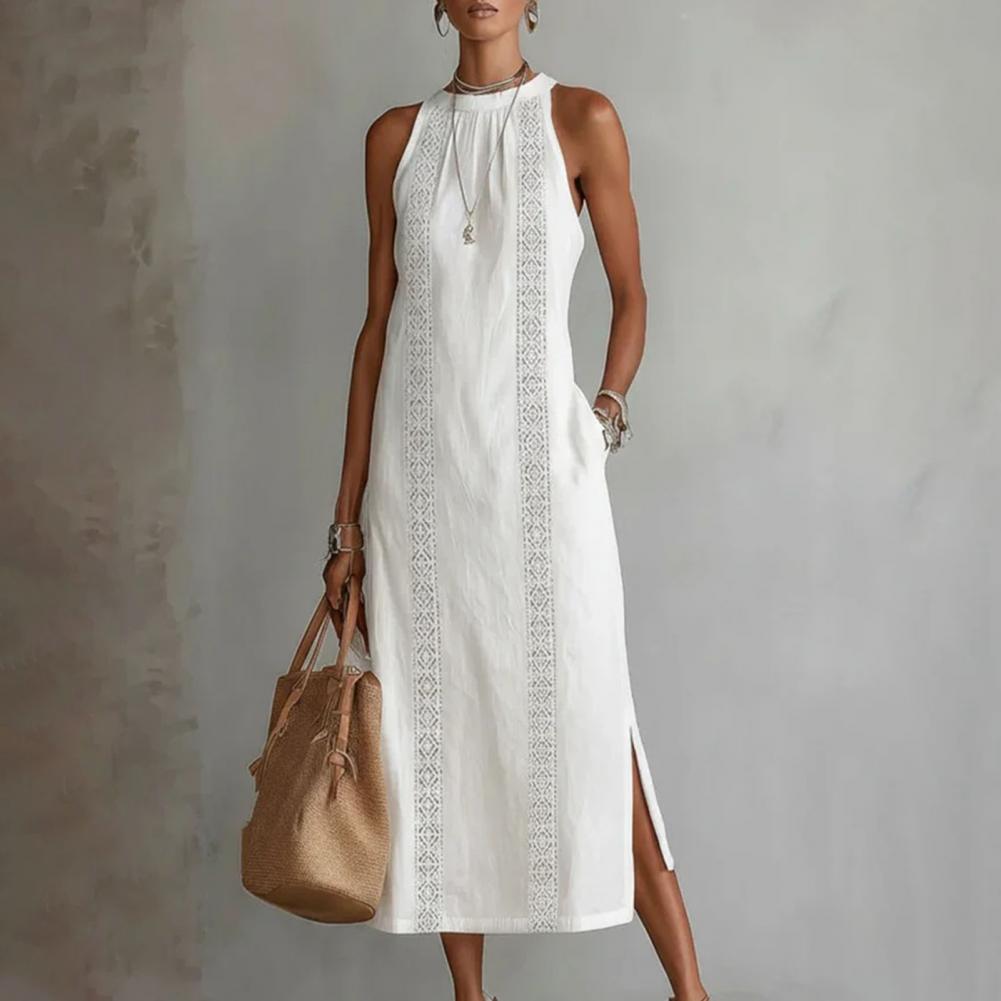 2026 Summer Dress for Women Sl - Linen Dress Wrap ulasan dan harga
