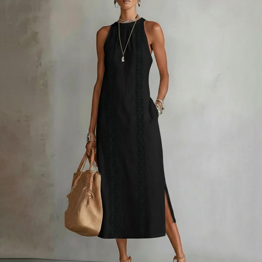2026 Summer Dress for Women Sl - Linen Dress Wrap ulasan dan harga
