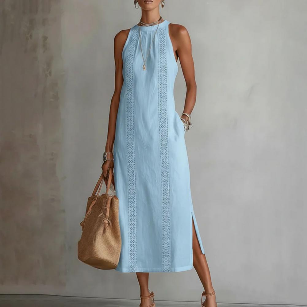 2026 Summer Dress for Women Sl - Linen Dress Wrap ulasan dan harga
