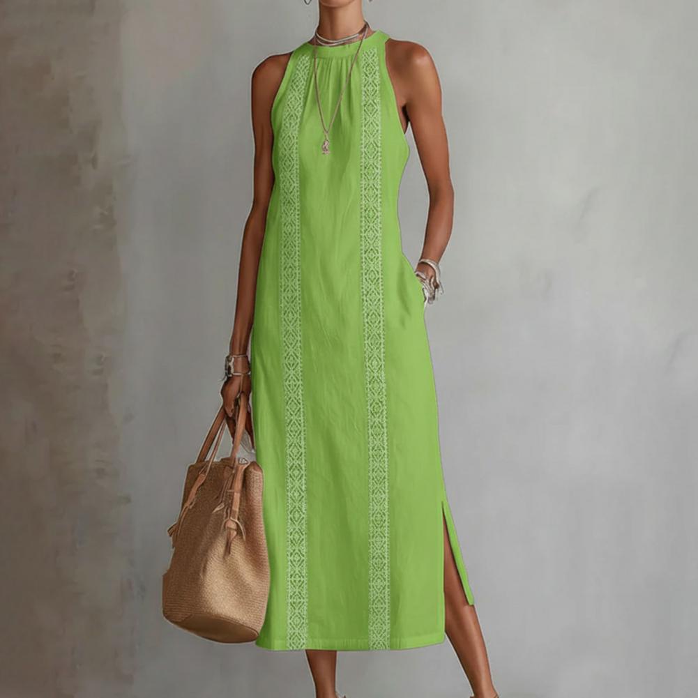 2026 Summer Dress for Women Sl - Linen Dress Wrap ulasan dan harga