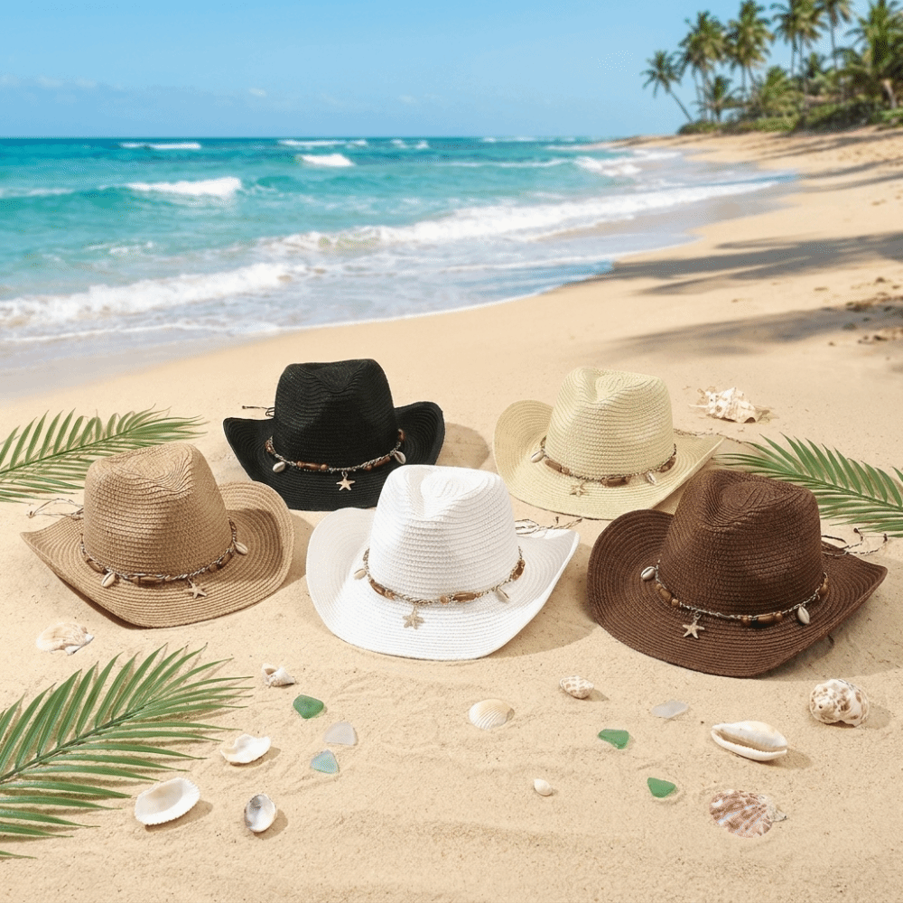 Western Style Acrylic Fibers S - Hat Floppy Wide ulasan dan harga