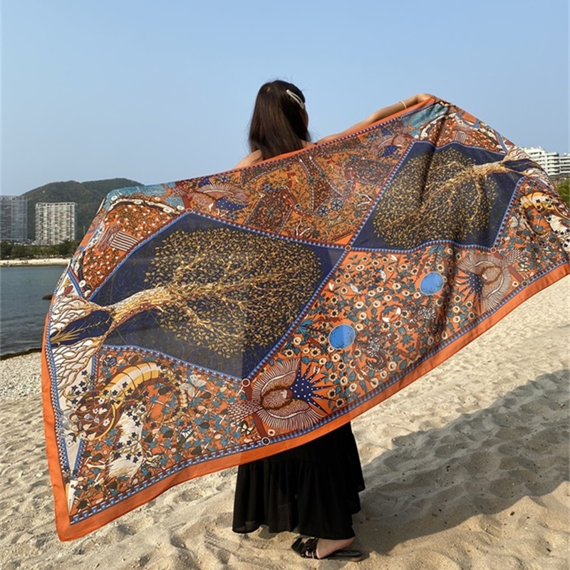 Desert Sun Protection Cotton L - Linen Dress Wrap ulasan dan harga
