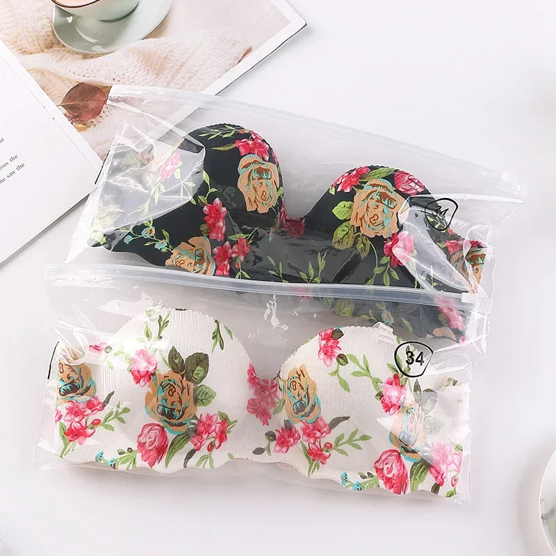 Women Sexy Floral Printed Bras - Bralette Triangle Set ulasan dan harga