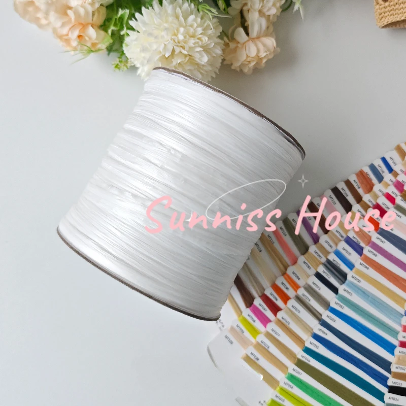 600M Matte Raffia Yarn，330g Ar - Crochet Bag Raffia ulasan dan harga