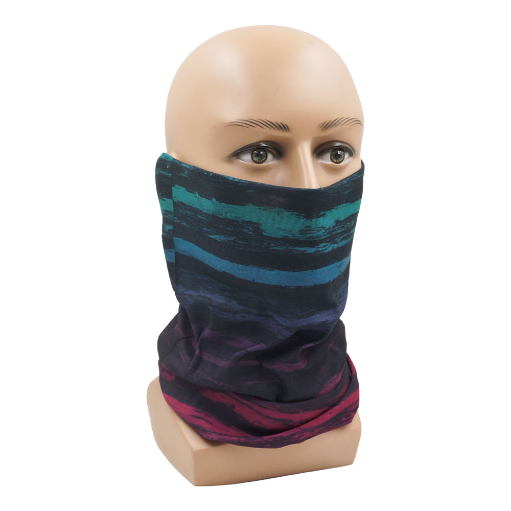 Tie-Dye Stripes Pattern Neckch - Headband Summer Knit ulasan dan harga