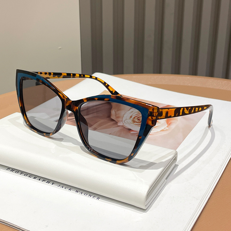 Women Color Block Cat Eye Eyeg - Sunglasses Cat Eye ulasan dan harga
