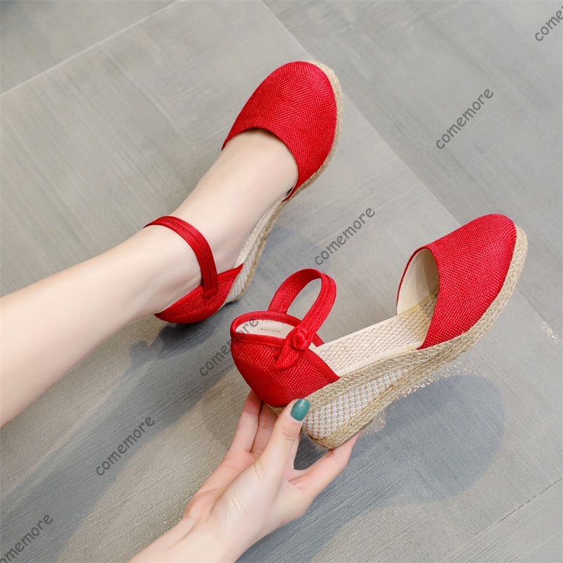 Comemore Sandals High Heel Sum - Wedge Espadrille Women ulasan dan harga
