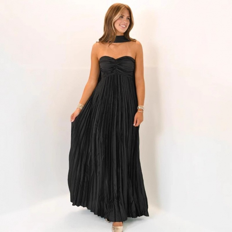 Wedding Guest Dress Elegant Pa - Maxi Dress Halter ulasan dan harga